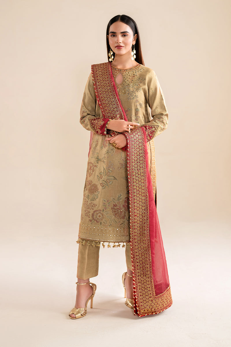Baroque | Formal Collection | SILK UF-619 XL Beige Silk