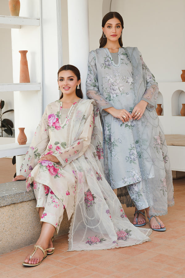 Baroque | Luxury Pret 24 | LAWN UF-652 - Pakistani Designer Dress - by Baroque | Type: Luxury - 100% Original at Saira Sultan