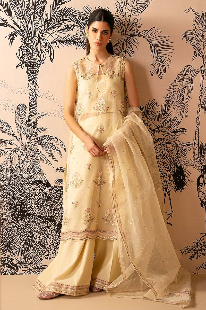 Cross Stitch | Luxe Atelier 24 | OPAL GLOW - Pakistani Designer Dress - by Cross Stitch | Type: Luxury - 100% Original at Saira Sultan