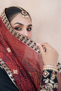 Iznik | Bandhani Formals | UE-330 XL Black Chiffon