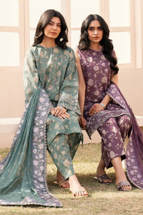 Baroque | Luxury Pret 24 | LAWN UF-599 - Pakistani Designer Dress - by Baroque | Type: Luxury - 100% Original at Saira Sultan