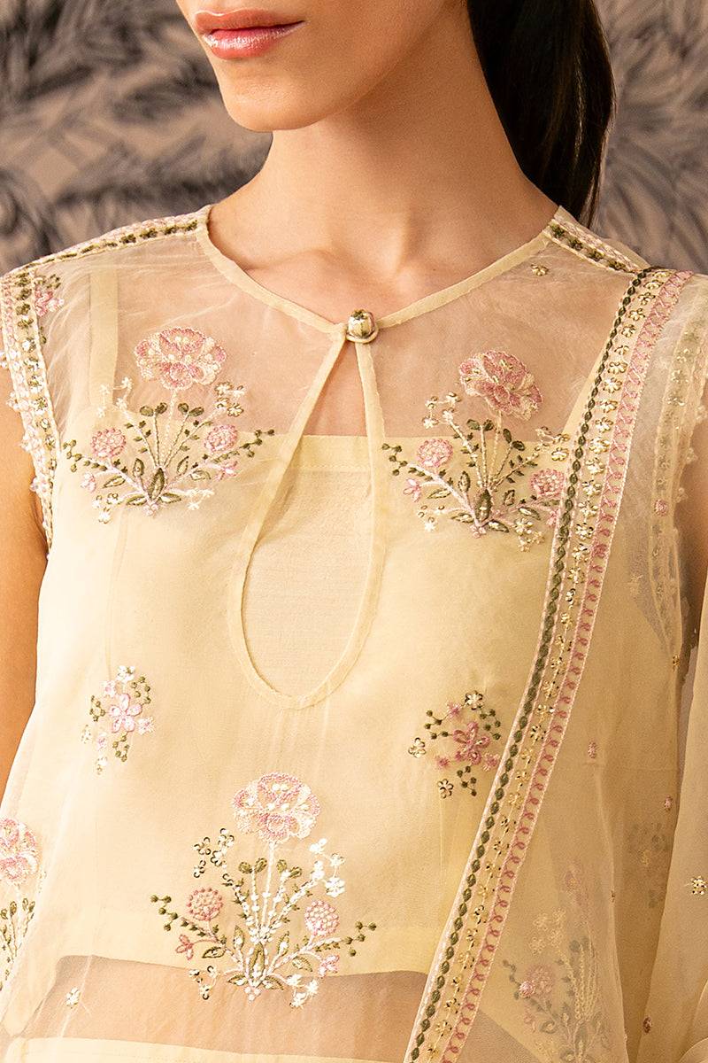 Cross Stitch | Luxe Atelier 24 | OPAL GLOW - Pakistani Designer Dress - by Cross Stitch | Type: Luxury - 100% Original at Saira Sultan