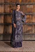 Iznik | Luxury Chiffon | ILC-06 M Dark Purple Organza