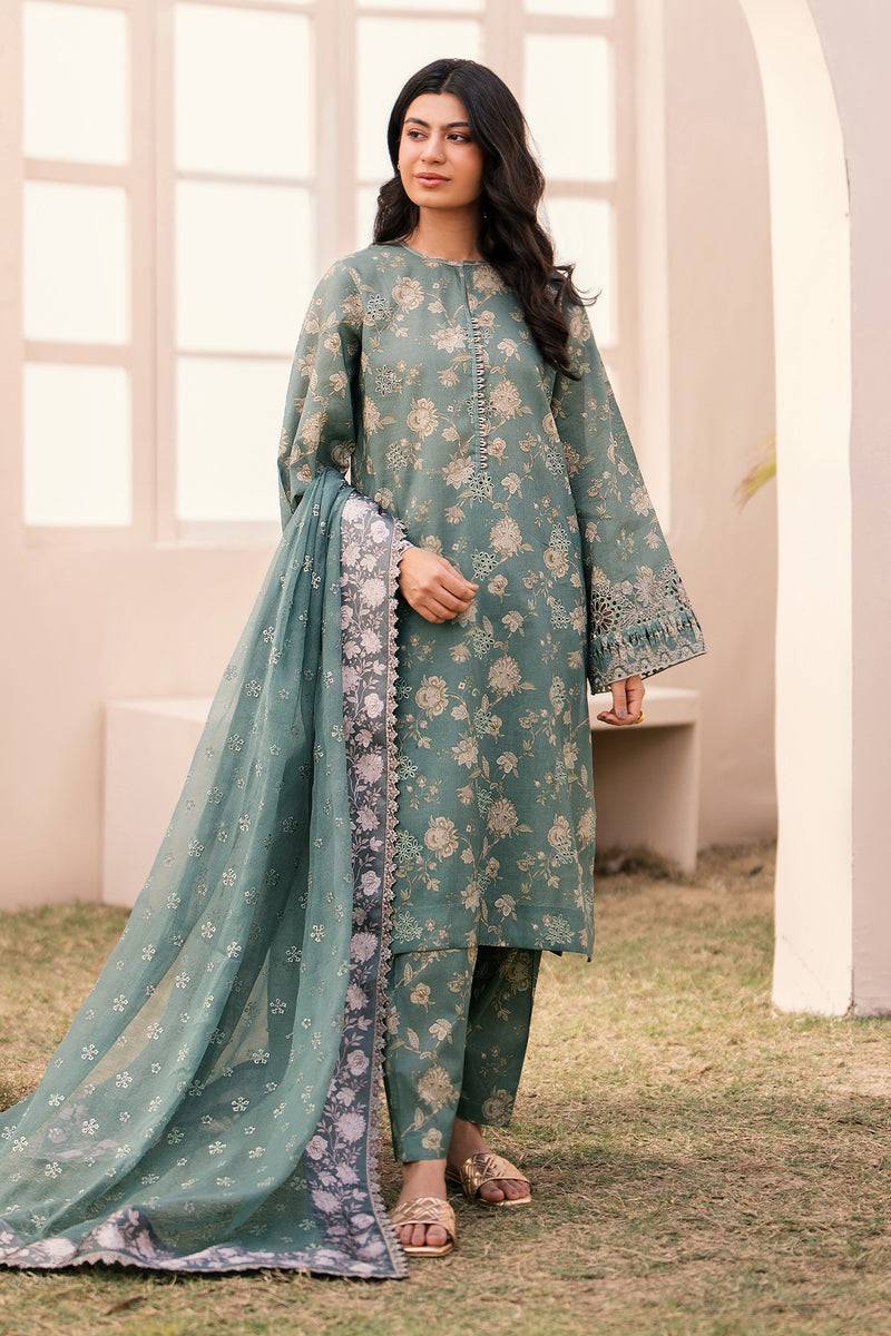 Baroque | Luxury Pret 24 | LAWN UF-599 - Pakistani Designer Dress - by Baroque | Type: Luxury - 100% Original at Saira Sultan
