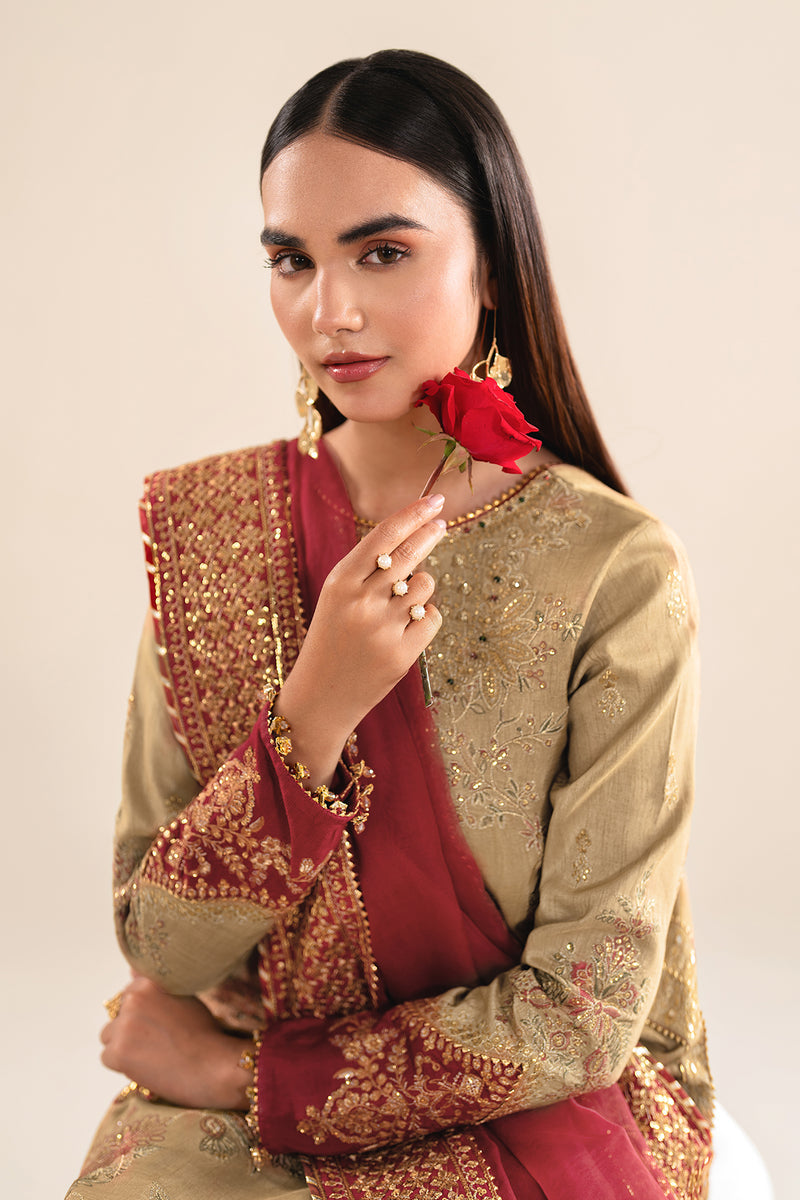 Baroque | Formal Collection | SILK UF-619 M Beige Silk