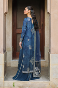 Iznik | Bandhani Formals | UE-331 S Zinc Chiffon