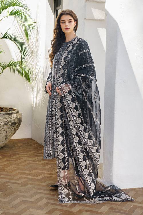 Baroque | Luxury Pret 24 | LAWN UF-573 - Pakistani Designer Dress - by Baroque | Type: Luxury - 100% Original at Saira Sultan
