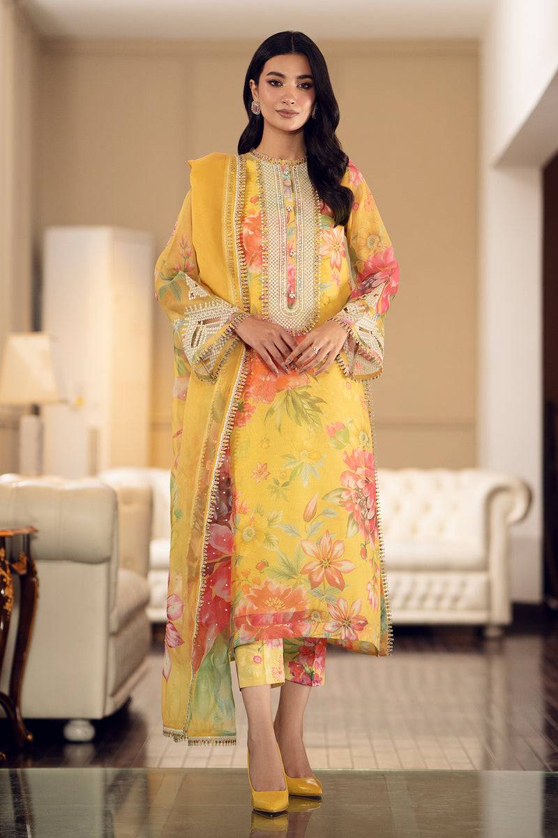 Baroque | Luxury Pret 24 | COTTON PATTI UF-509 - Pakistani Designer Dress - by Baroque | Type: Luxury - 100% Original at Saira Sultan