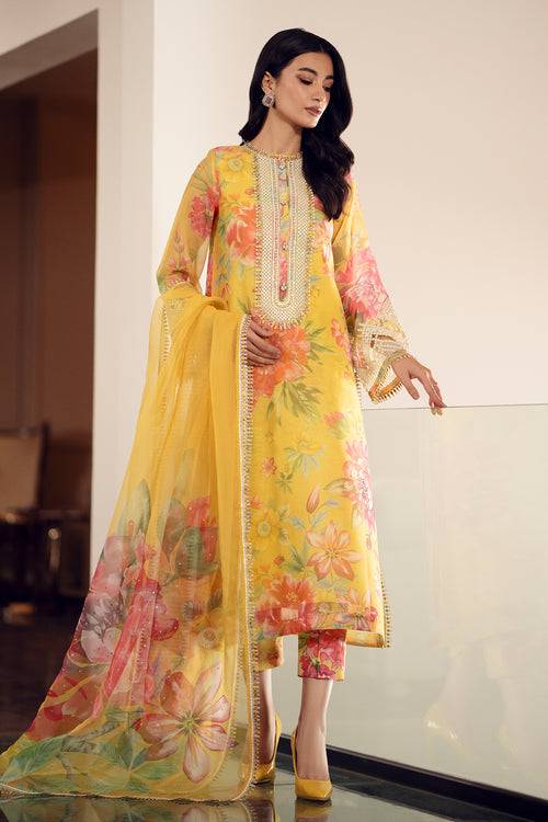 Baroque | Luxury Pret 24 | COTTON PATTI UF-509 - Pakistani Designer Dress - by Baroque | Type: Luxury - 100% Original at Saira Sultan