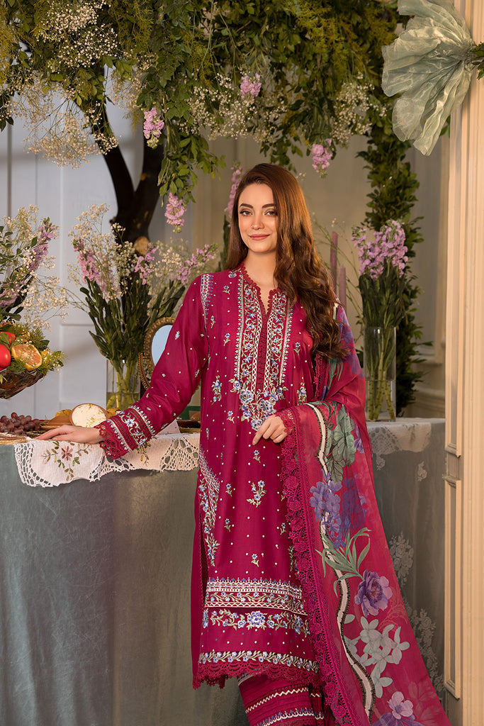 Sobia Nazir | Vital Lawn 25 | 7B L Maroon Lawn