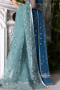 Saad Shaikh | Flurie Formals | Livia XL Navy Organza