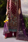 Saad Shaikh | Flurie Formals | Regina M Maroon Organza