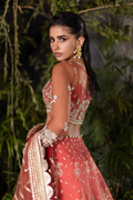 Saad Shaikh | Flurie Formals | Ember Rose XL Coral Net