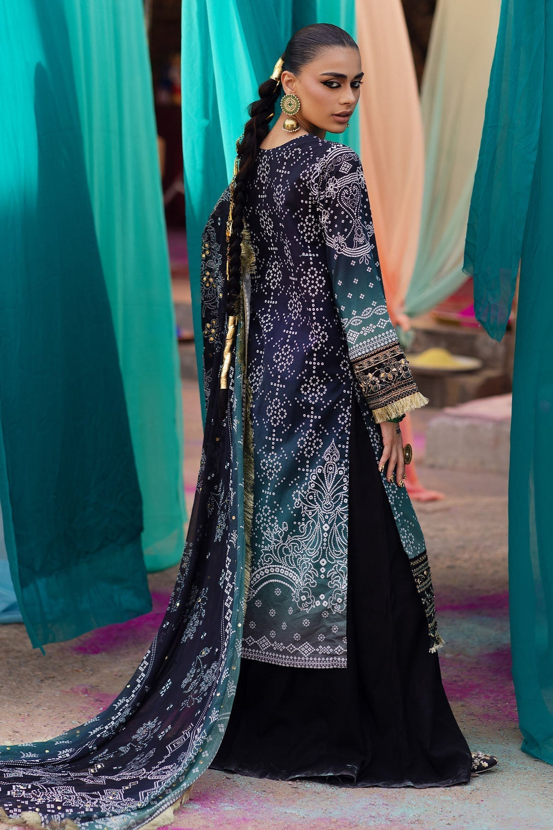 Nureh | Bazaar Lawn | NS-129 - Pakistani Designer Dress - by Nureh | Type: Luxury - 100% Original at Saira Sultan