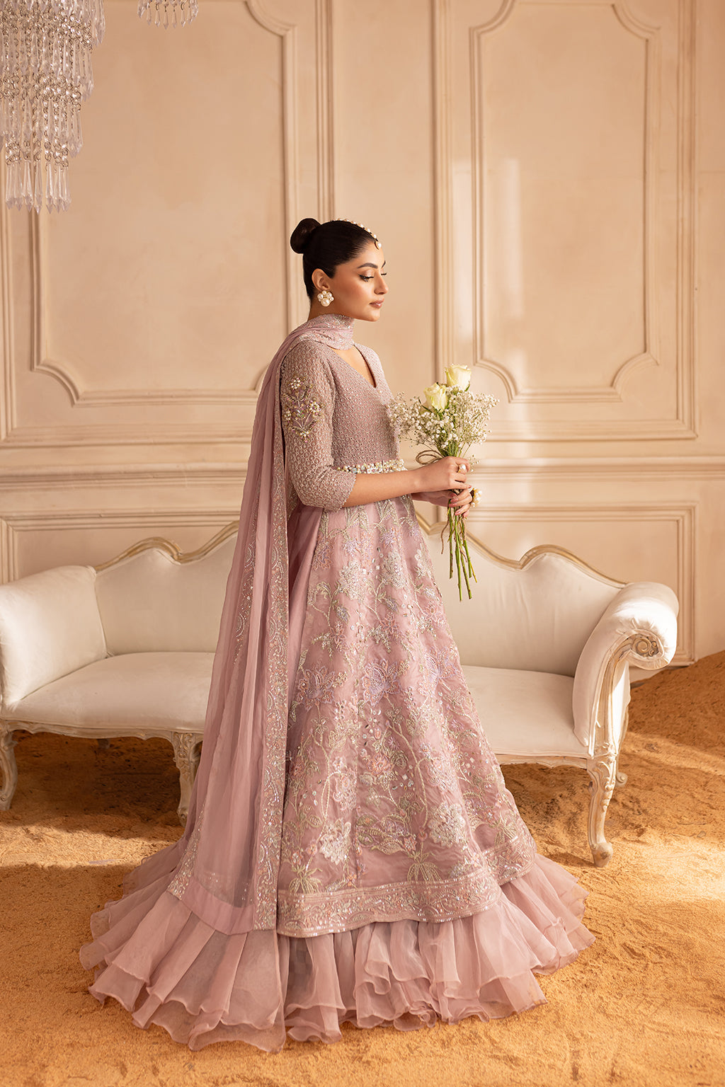 Vanya | Marlene Formals | ML-06 L Blush Pink Chiffon