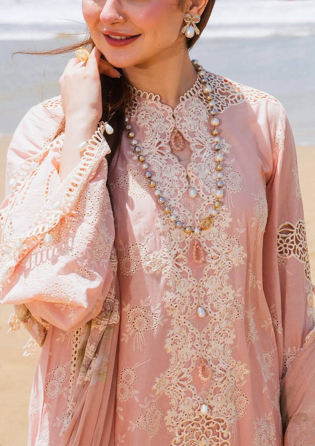 Elaf Premium | Hai Kuch Festive Lawn 24 | EHK-07 Pareesa - Pakistani Designer Dress - by Elaf Premium | Type: Luxury - 100% Original at Saira Sultan