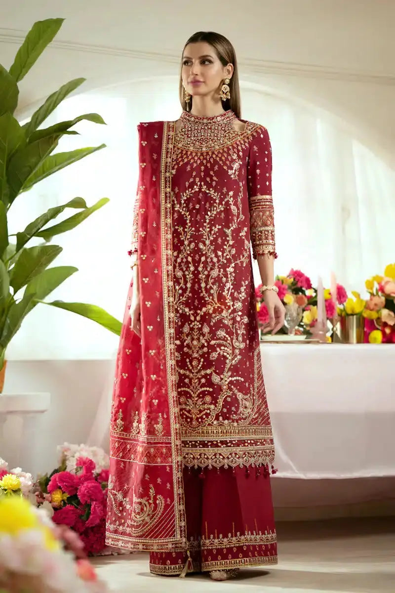 Qalamkar | Dilnaz Wedding Formals | DN-03 ZAINA - Pakistani Designer Dress - by Qalamkar | Type: Bridal - 100% Original at Saira Sultan