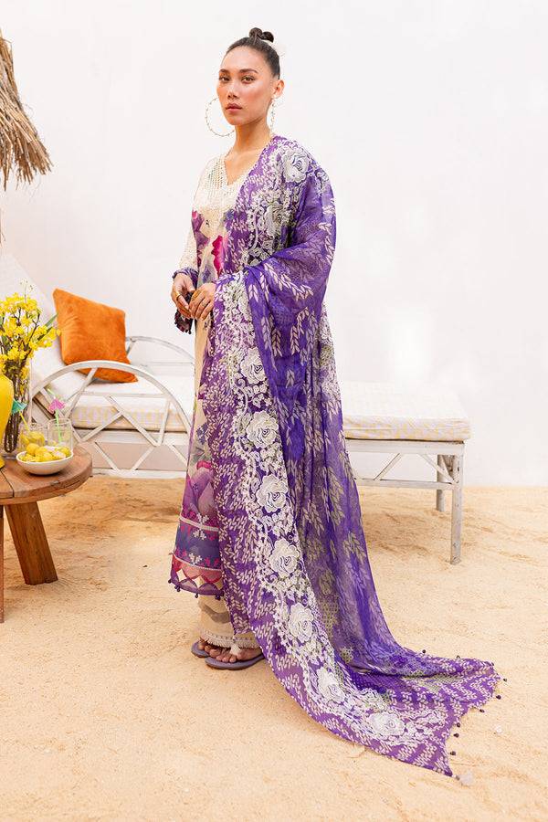 Nureh | Gardenia Lawn 24 | NS-138 A - Pakistani Designer Dress - by Nureh | Type: Luxury - 100% Original at Saira Sultan