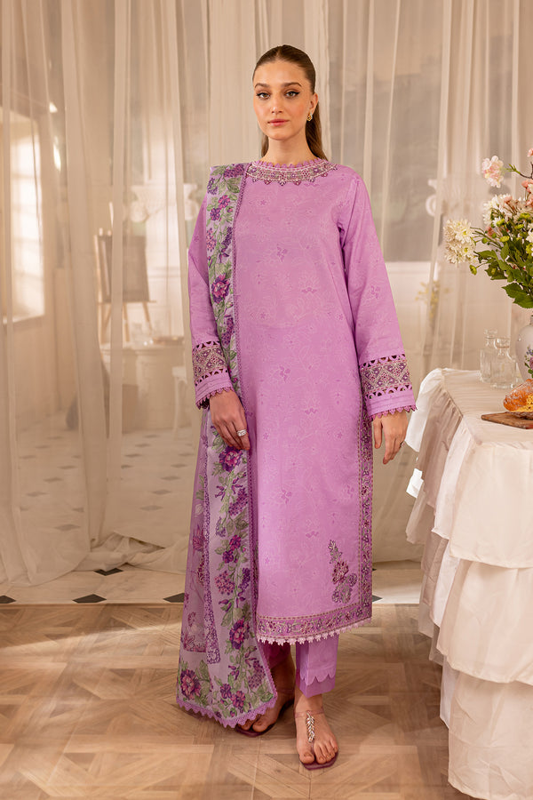 Farasha | Seraya Lawn 24 | VOILET -  Farasha Luxury -  Saira Sultan