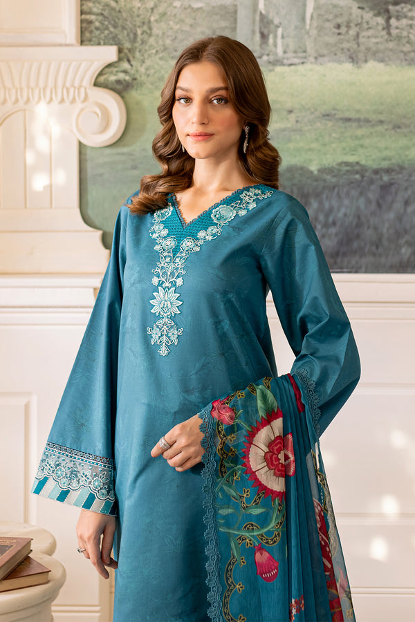 Farasha | Seraya Lawn 24 | PERIWINKLE -  Farasha Luxury -  Saira Sultan