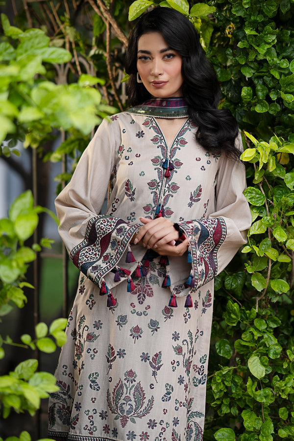 Jazmin | Winter Edition 24 | KHADDAR UW-0059 - Pakistani Designer Dress - by Jazmin | Type: Luxury - 100% Original at Saira Sultan