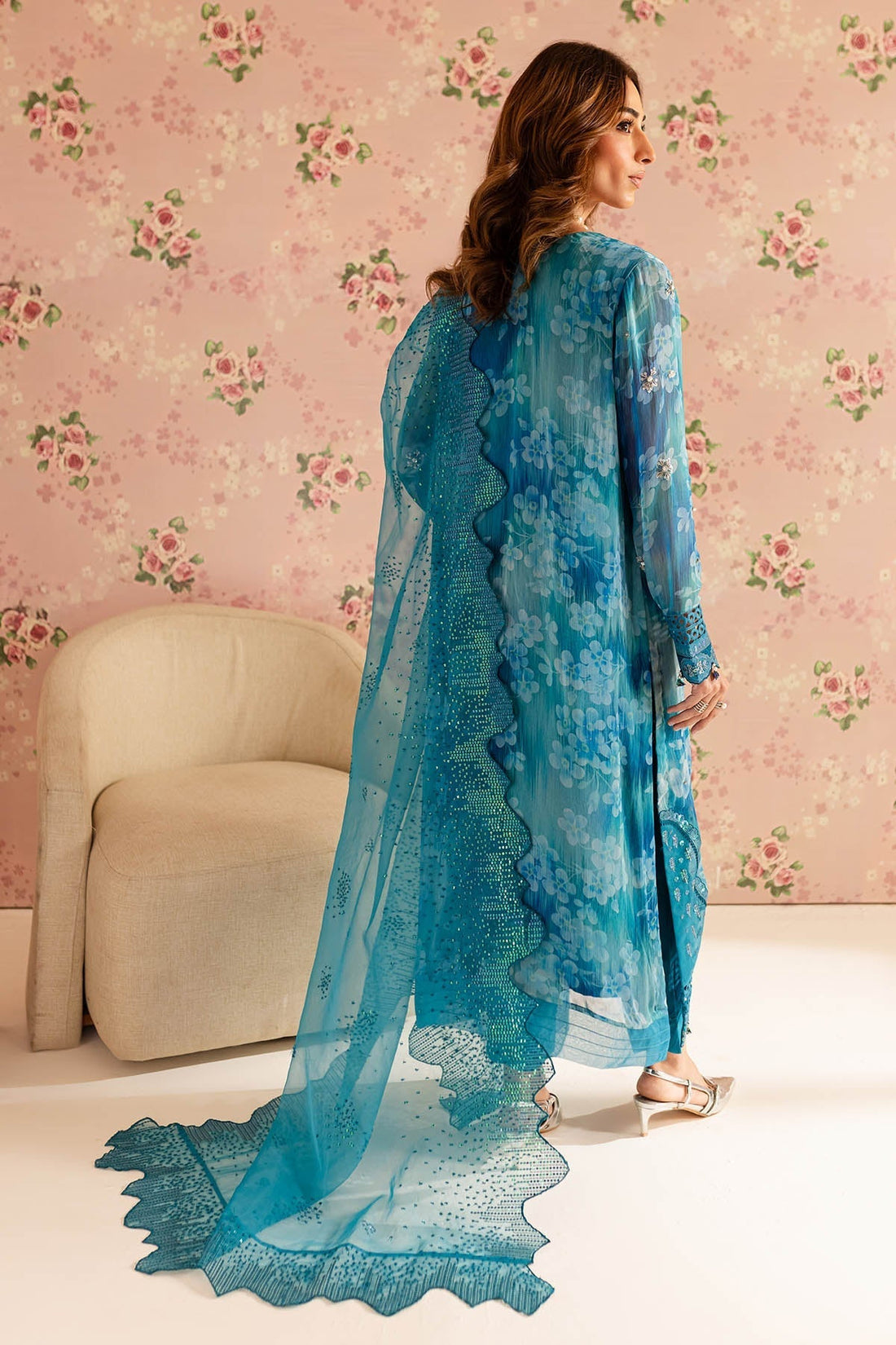Nureh | Ballerina Formals | NU2-158 XS Sky Blue Chiffon