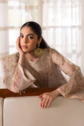 Naqshi | Pareezah Formals | Zumar XL Nude Pink Organza