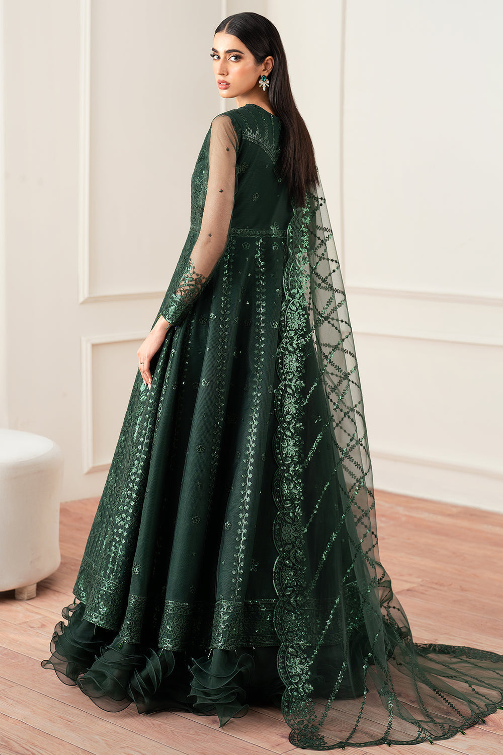 Farasha | Essence Formals 25 | Emerald Muse - Pakistani Designer Dress - by Farasha - Type : Ladies Clothes - 100% Original at Saira Sultan