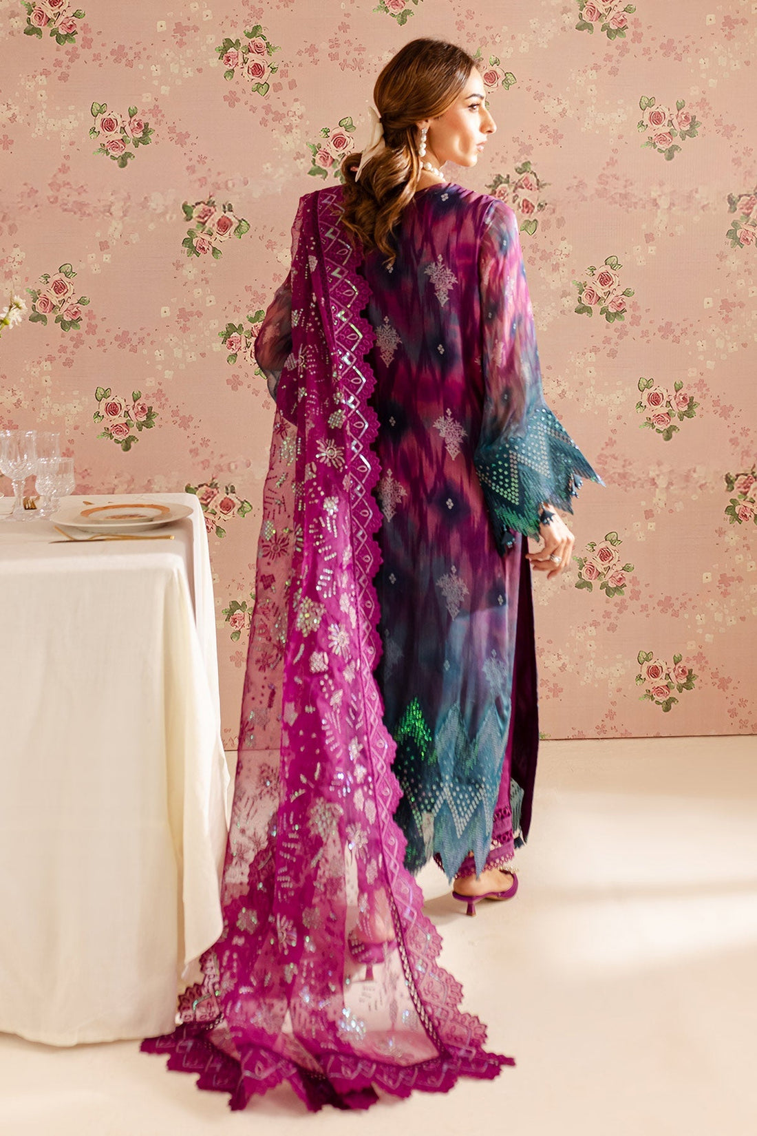 Nureh | Ballerina Formals | NU2-159 XS Midnight Blue Chiffon