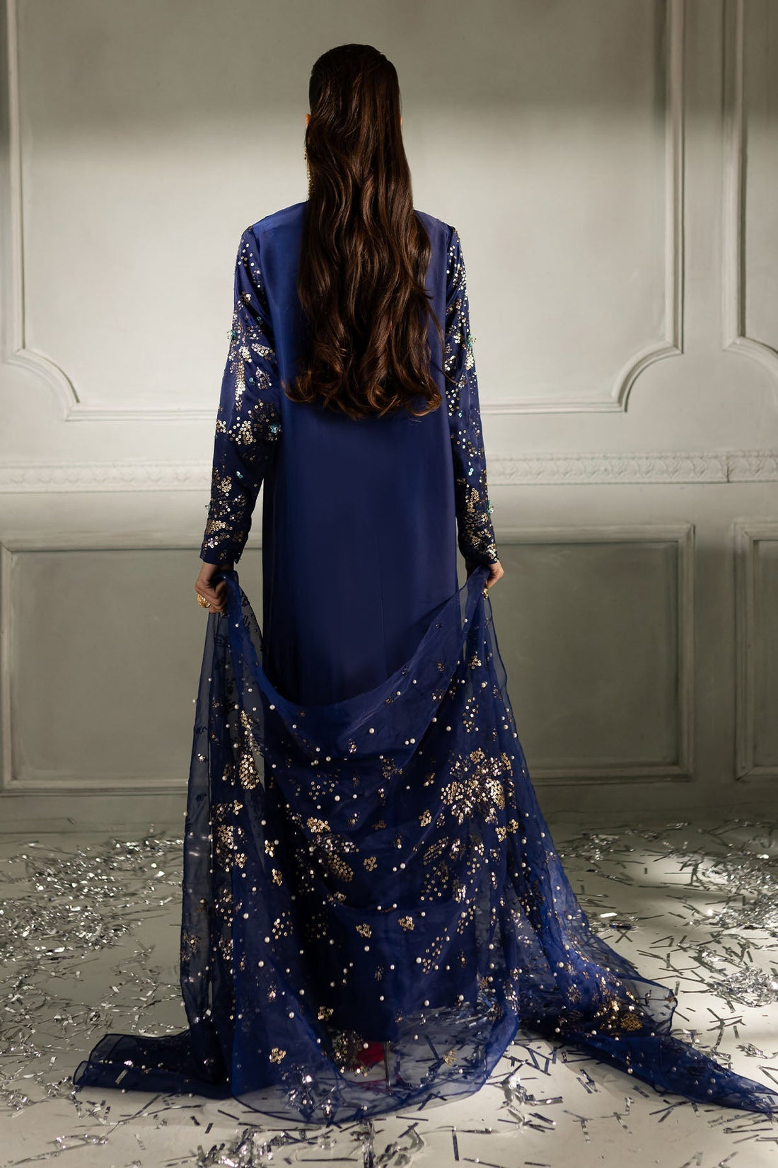 Nureh | Tiny Twinkles | Sunset Sparkle TW-07 XS Navy Silk