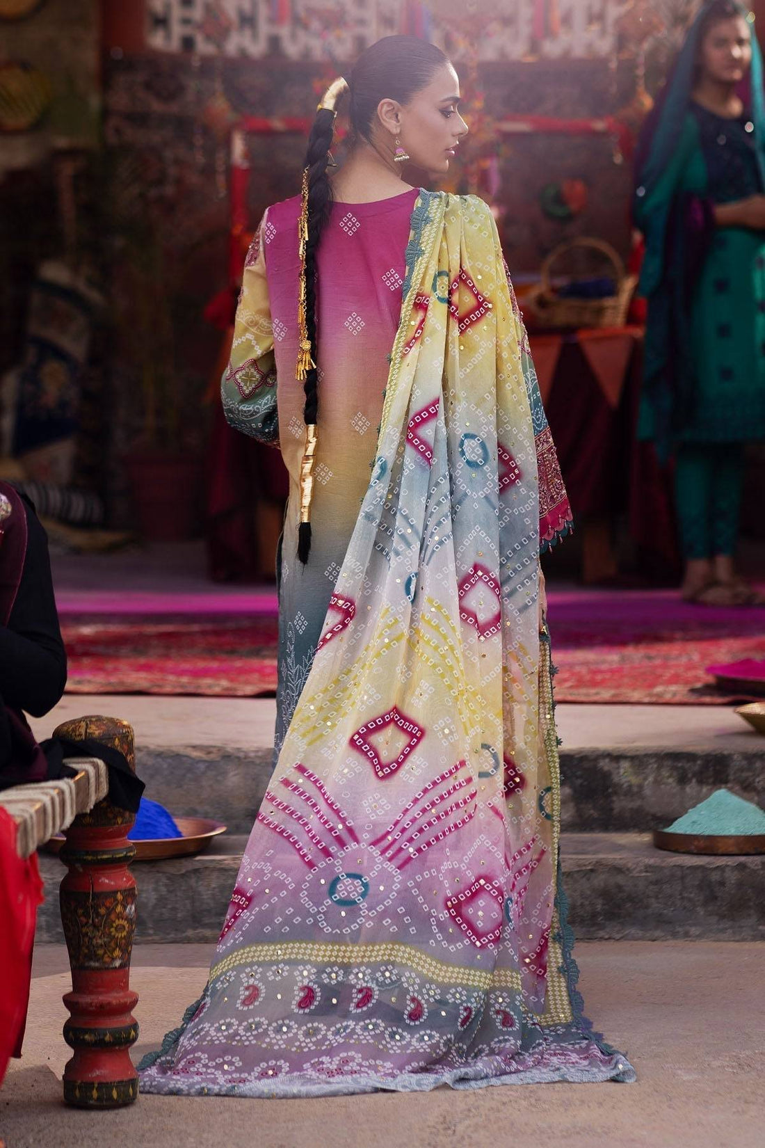 Nureh | Bazaar Lawn | NS-134 - Pakistani Designer Dress - by Nureh | Type: Luxury - 100% Original at Saira Sultan