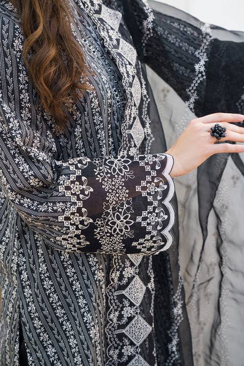 Baroque | Luxury Pret 24 | LAWN UF-573 - Pakistani Designer Dress - by Baroque | Type: Luxury - 100% Original at Saira Sultan