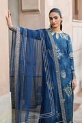 Iznik | Bandhani Formals | UE-331 M Zinc Chiffon
