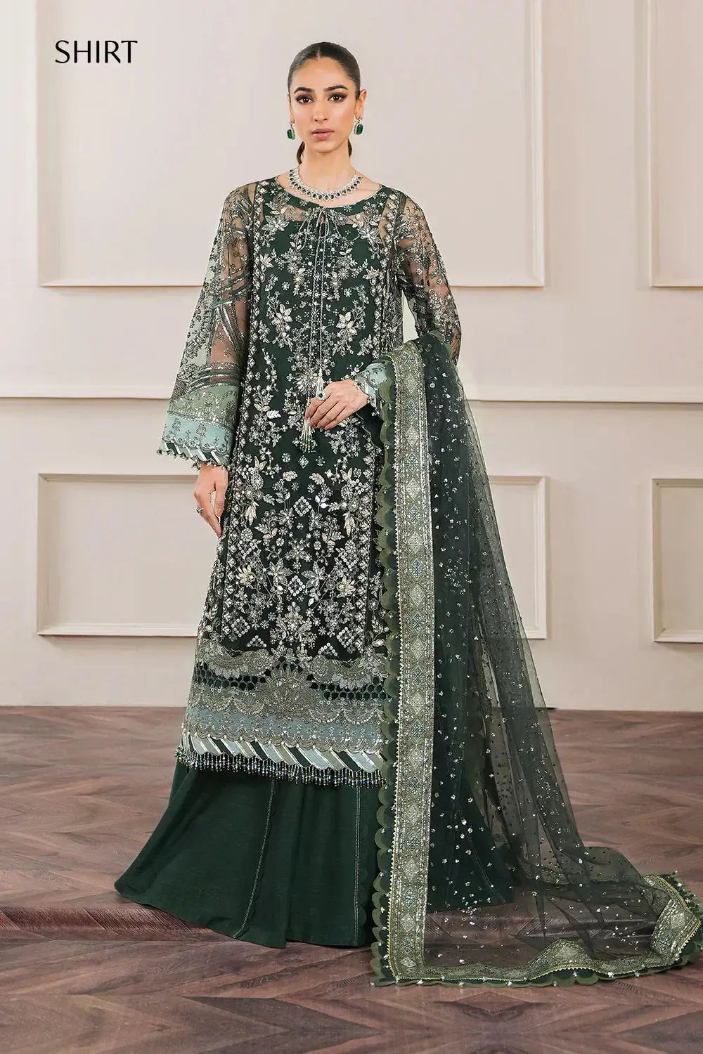 Baroque | Chantelle Embroidered Collection | CH12-05 - Pakistani Designer Dress - by Baroque | Type: Bridal - 100% Original at Saira Sultan