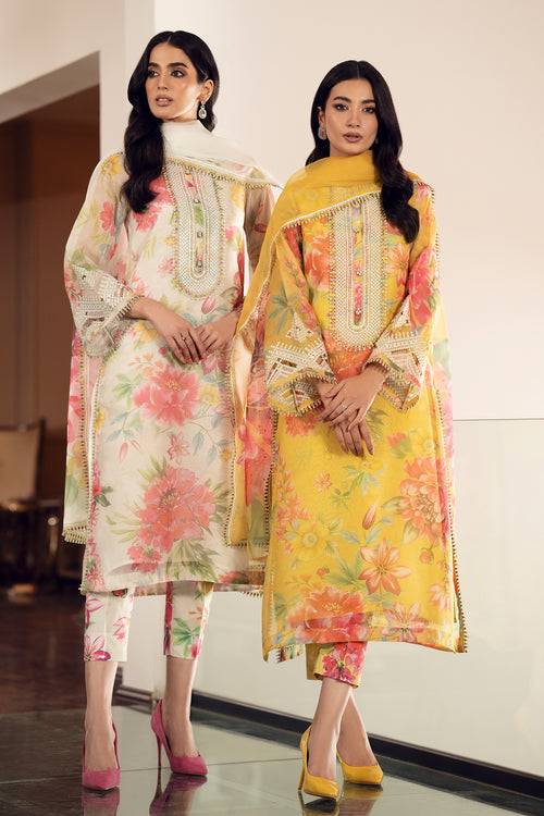 Baroque | Luxury Pret 24 | COTTON PATTI UF-510 - Pakistani Designer Dress - by Baroque | Type: Luxury - 100% Original at Saira Sultan