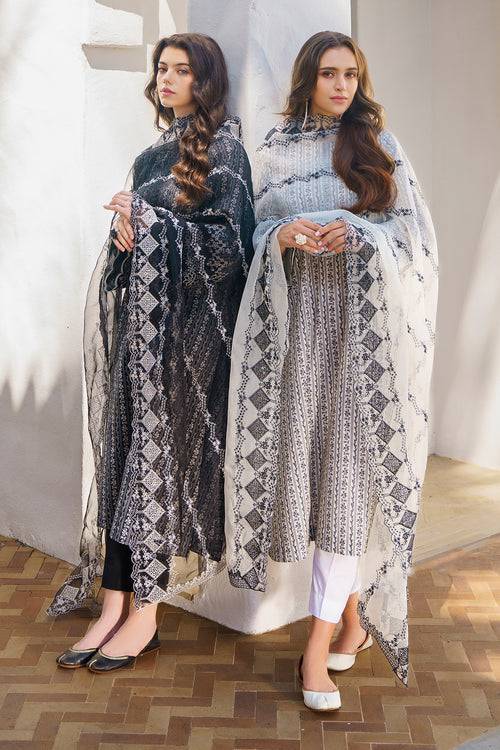Baroque | Luxury Pret 24 | LAWN UF-574 - Pakistani Designer Dress - by Baroque | Type: Luxury - 100% Original at Saira Sultan
