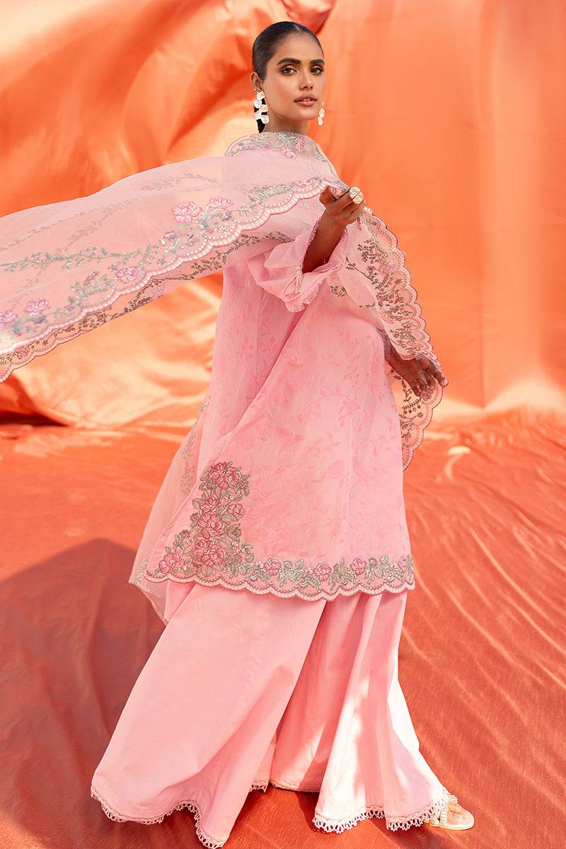 Cross Stitch | Eid Lawn 24 | CLUSTER GLOW - Pakistani Designer Dress - by Cross Stitch | Type: Luxury - 100% Original at Saira Sultan