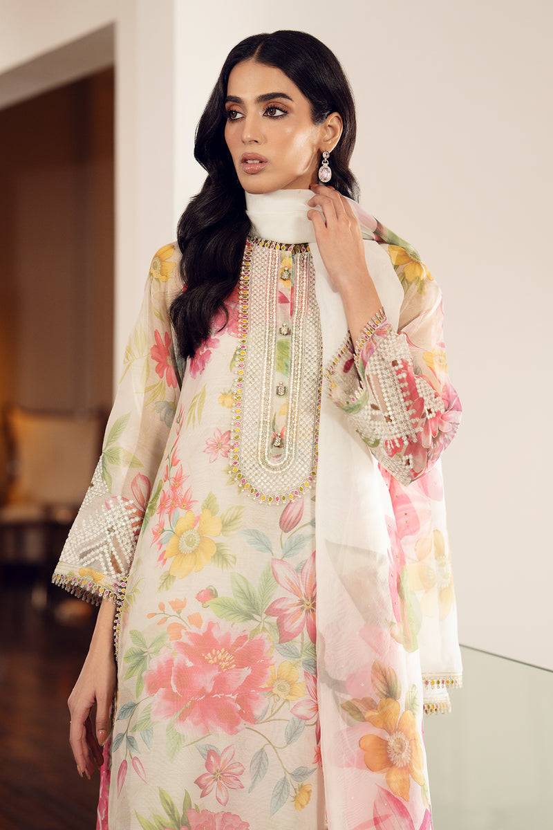 Baroque | Luxury Pret 24 | COTTON PATTI UF-510 - Pakistani Designer Dress - by Baroque | Type: Luxury - 100% Original at Saira Sultan