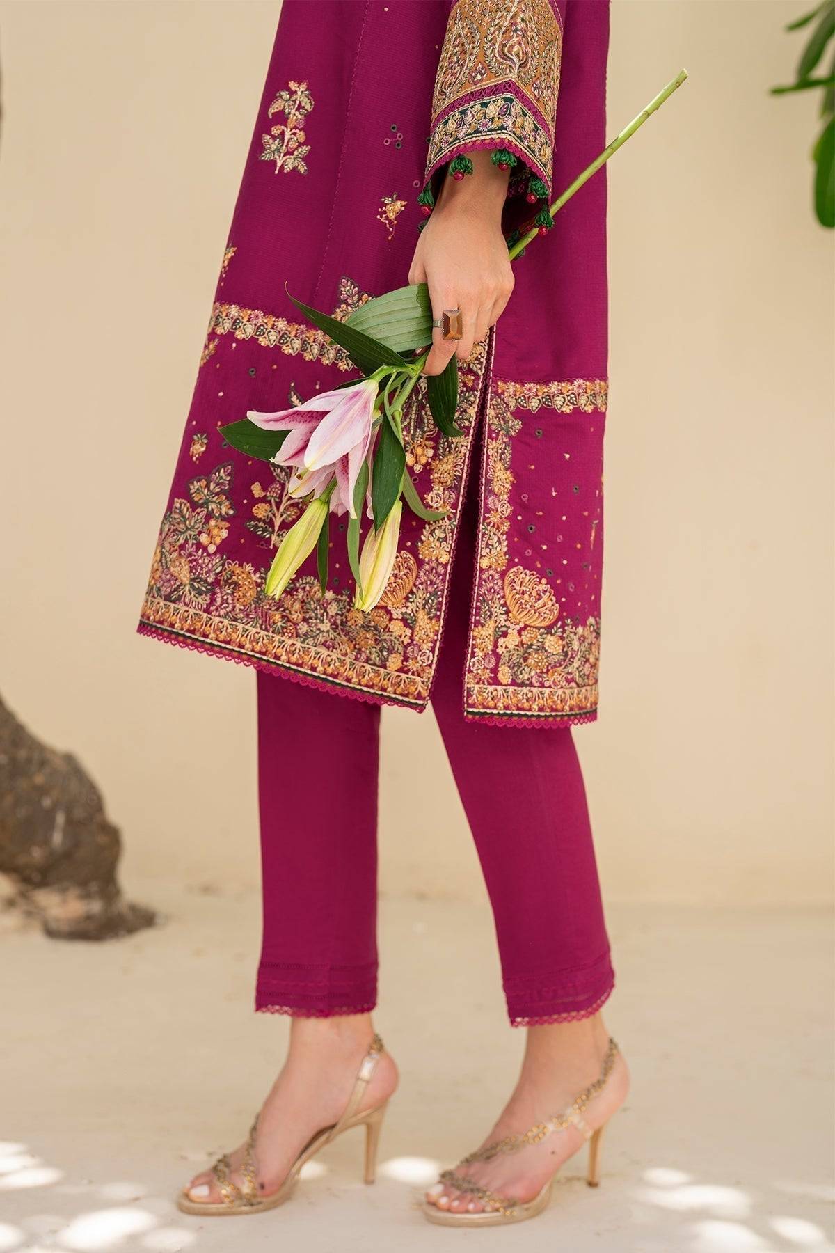 Jazmin | Irish Lawn SS 24 | D10 - Pakistani Designer Dress - by Jazmin | Type: Luxury - 100% Original at Saira Sultan