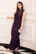 Hana | Signature Series | Amethyst Glow XL Plum Raw Silk