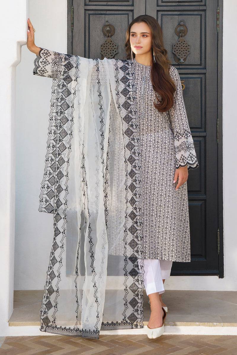 Baroque | Luxury Pret 24 | LAWN UF-574 - Pakistani Designer Dress - by Baroque | Type: Luxury - 100% Original at Saira Sultan