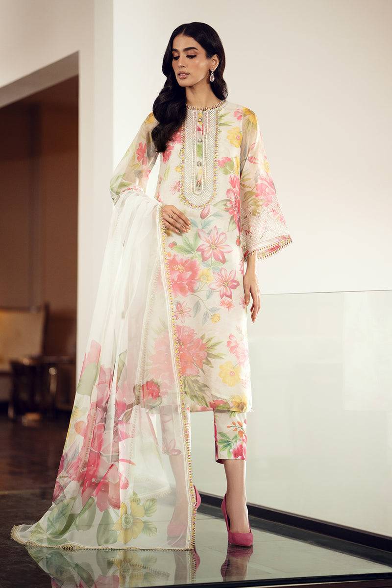 Baroque | Luxury Pret 24 | COTTON PATTI UF-510 - Pakistani Designer Dress - by Baroque | Type: Luxury - 100% Original at Saira Sultan