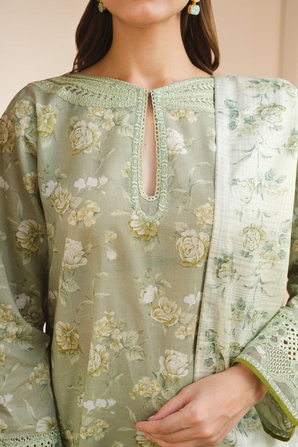 Baroque | Luxury Pret 24 | LAWN UF-654 - Pakistani Designer Dress - by Baroque | Type: Luxury - 100% Original at Saira Sultan