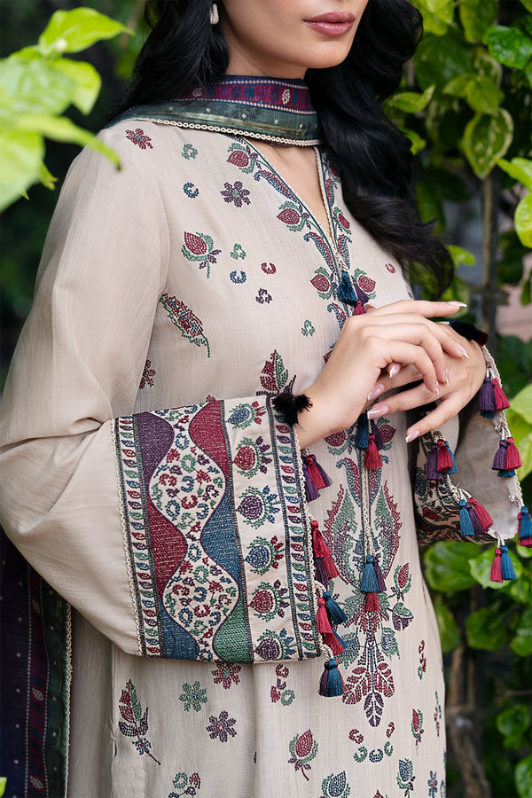 Jazmin | Winter Edition 24 | KHADDAR UW-0059 - Pakistani Designer Dress - by Jazmin | Type: Luxury - 100% Original at Saira Sultan