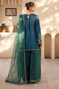 Emaan Adeel | Noore Festive Formals | LAVEEN S Zinc Raw Silk
