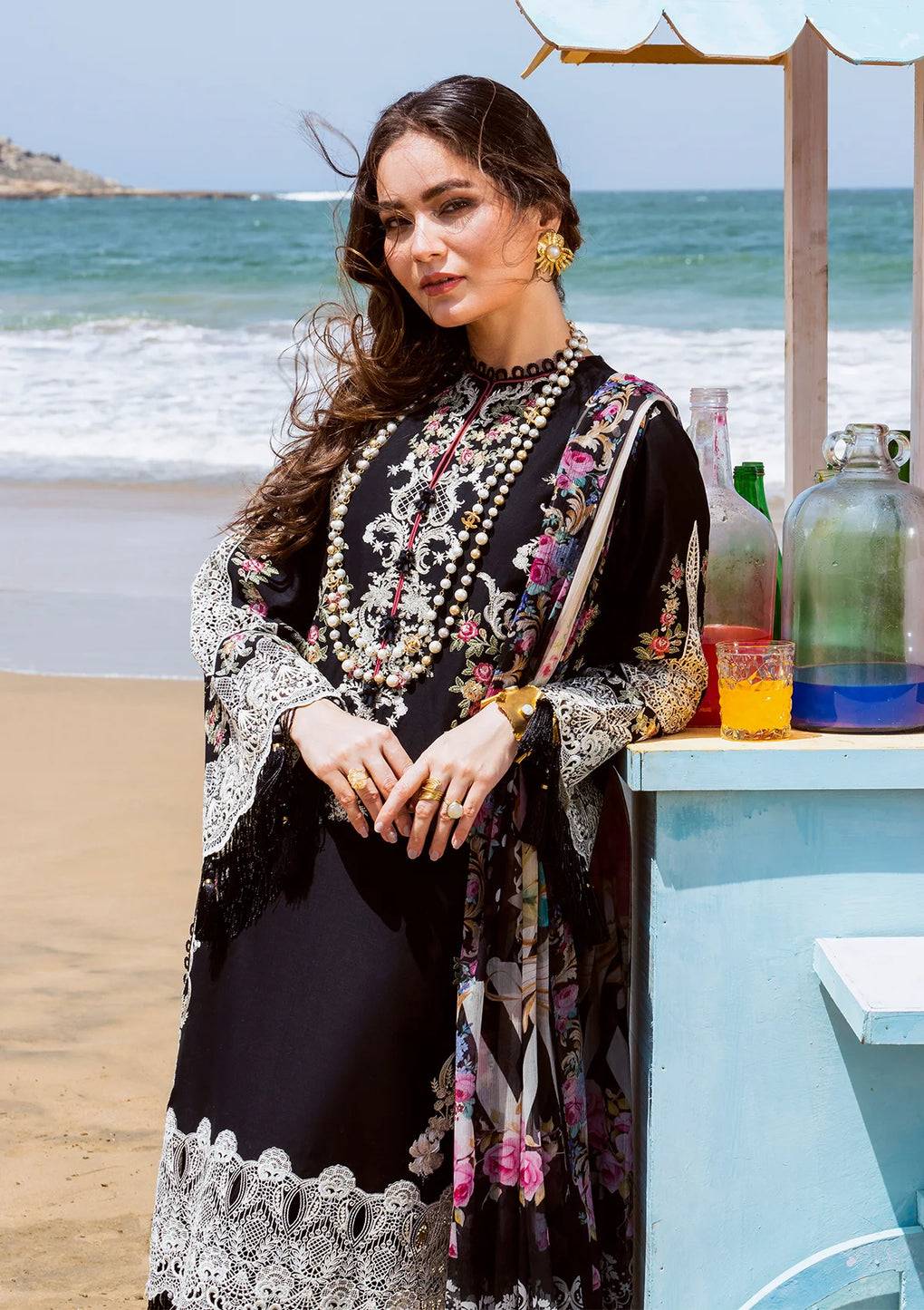 Elaf Premium | Hai Kuch Festive Lawn 24 | EHK-09 Nafees - Pakistani Designer Dress - by Elaf Premium | Type: Luxury - 100% Original at Saira Sultan
