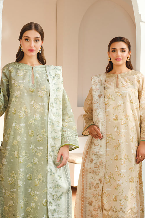 Baroque | Luxury Pret 24 | LAWN UF-655 - Pakistani Designer Dress - by Baroque | Type: Luxury - 100% Original at Saira Sultan