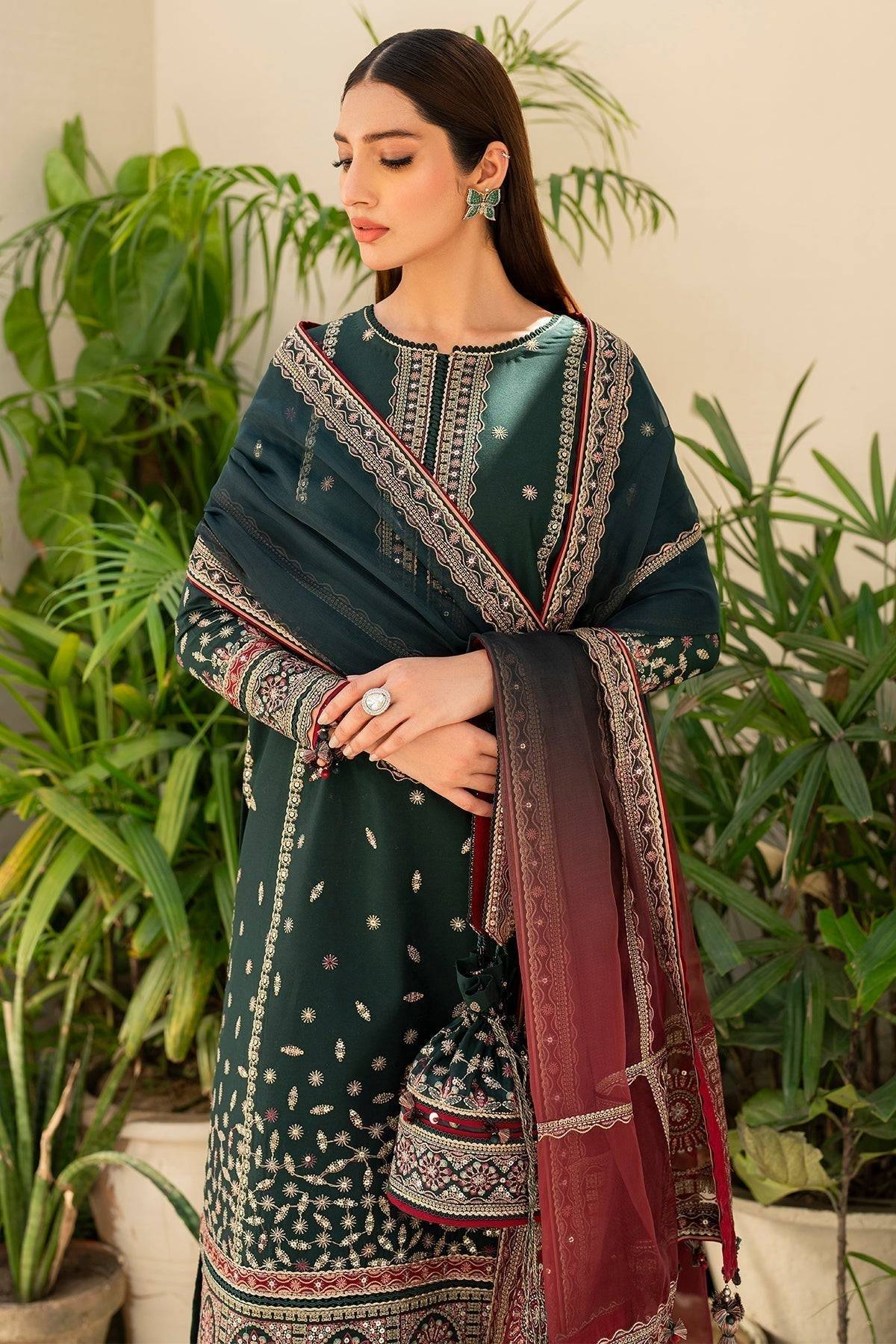 Jazmin | Irish Lawn SS 24 | D9 - Pakistani Designer Dress - by Jazmin | Type: Luxury - 100% Original at Saira Sultan