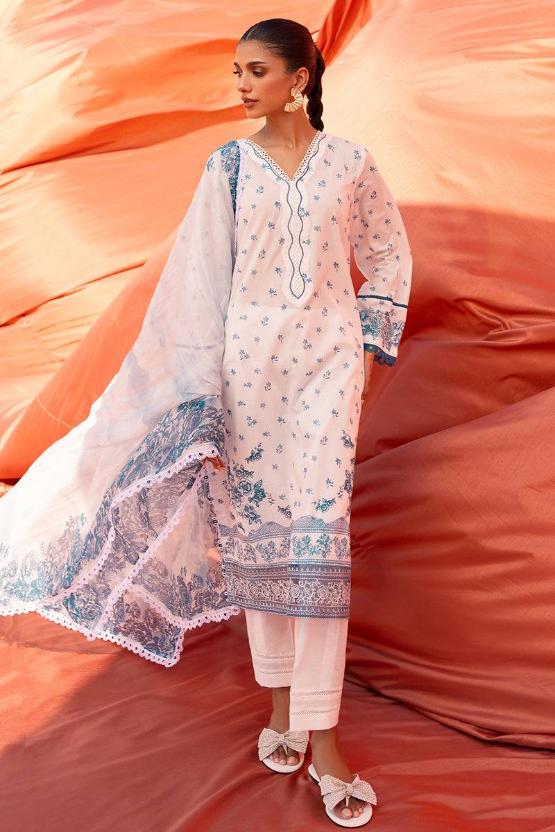 Cross Stitch | Eid Lawn 24 | FLORET - Pakistani Designer Dress - by Cross Stitch | Type: Luxury - 100% Original at Saira Sultan