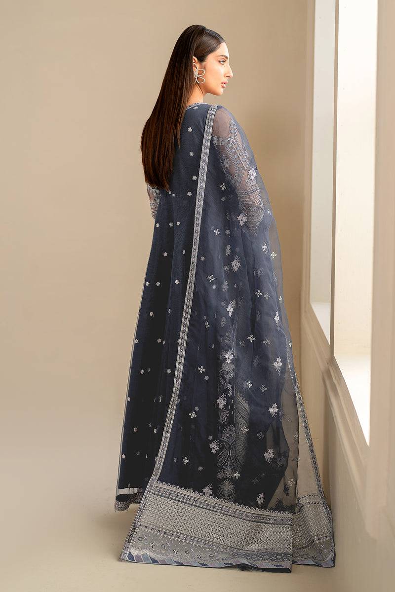 Baroque | Luxury Pret 24 | NET UF-621 - Pakistani Designer Dress - by Baroque | Type: Luxury - 100% Original at Saira Sultan